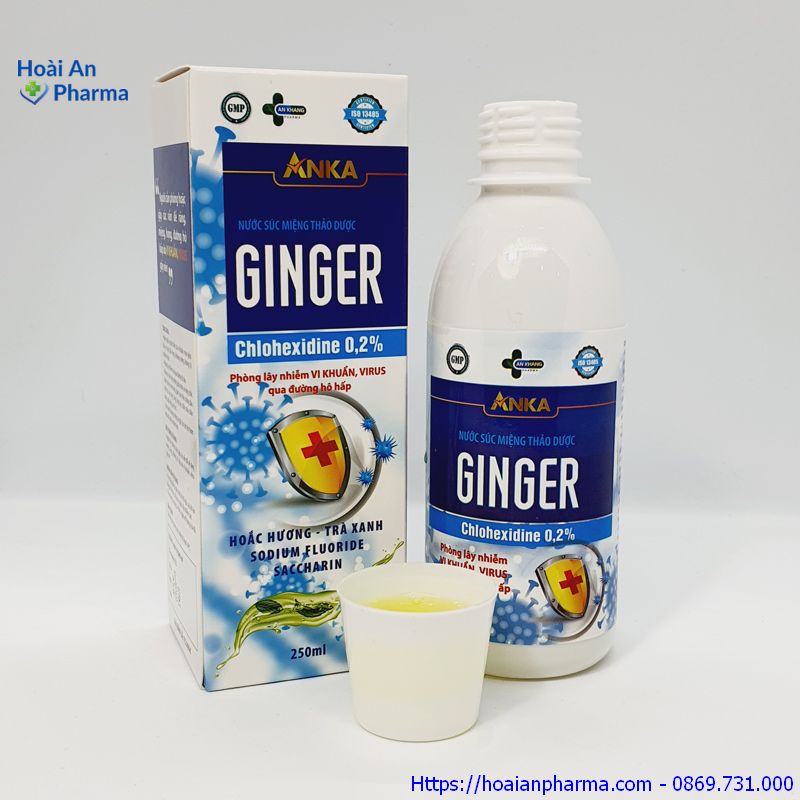 Nước xúc miệng anka ginger