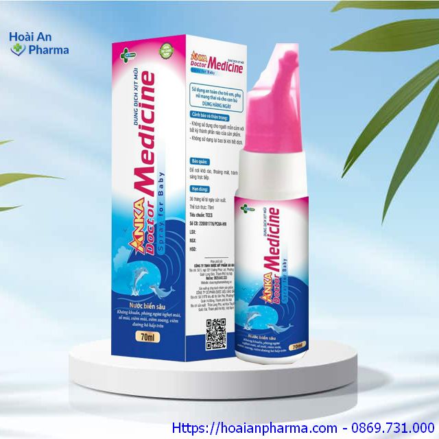 Dung dịch xịt mũi Anka Doctor Medicine Spray for Bayby