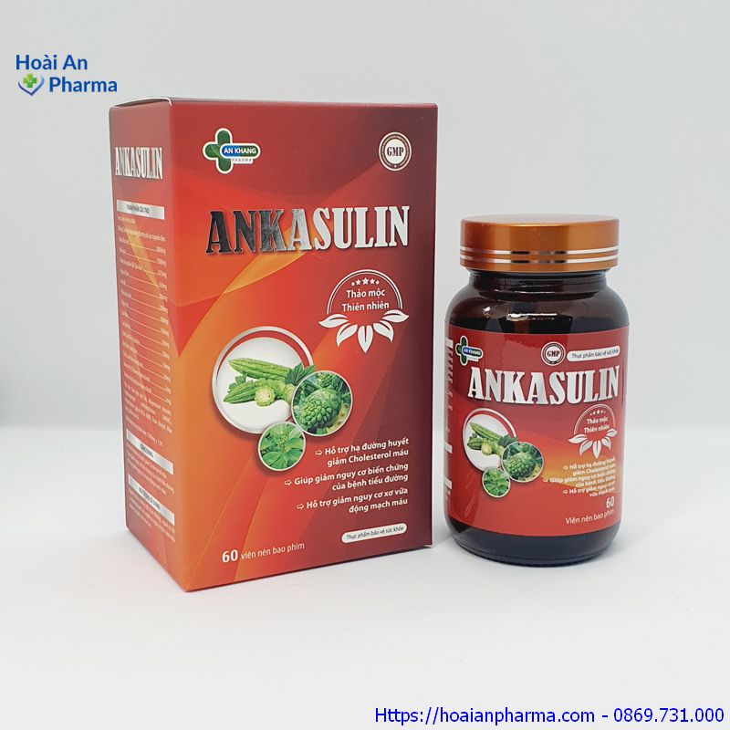 Ankasulin – Viên uống hỗ trợ tiểu đường