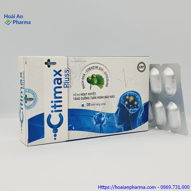 Citimax Plus- Hỗ trợ hoạt huyết, tăng cường tuần hoàn máu não