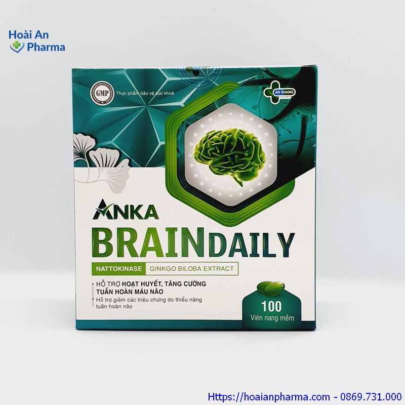 Anka Brain Daily - Hỗ trợ hoạt huyết, tăng cường tuần hoàn máu não